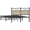 vidaXL Bed Frame without Mattress Sonoma Oak 120x200 cm Engineered Wood