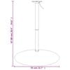 vidaXL Bar Table Base 55x90 cm Chromed Steel