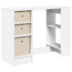 vidaXL Desk White 100 x 40 x 75 cm Engineered Wood