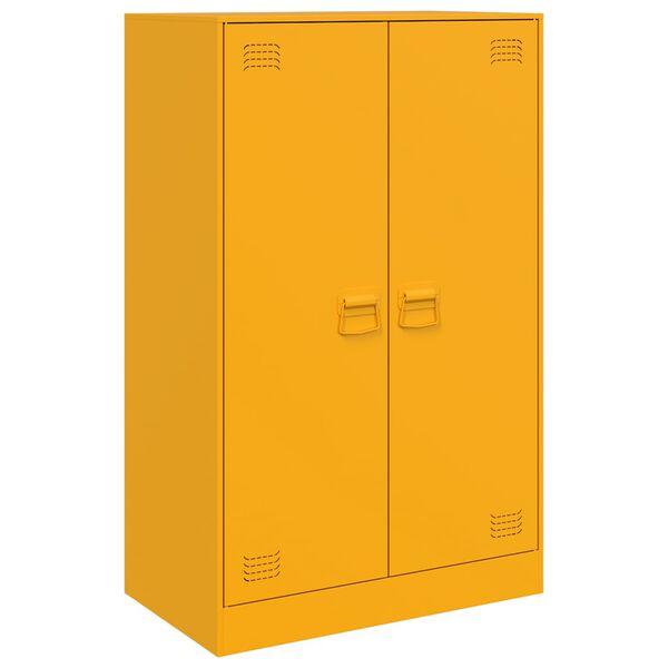vidaXL Sideboard Mustard Yellow 67x39x107 cm Steel