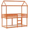 vidaXL Bunk Bed without Mattress Wax Brown 90x190 cm Single Solid Wood Pine