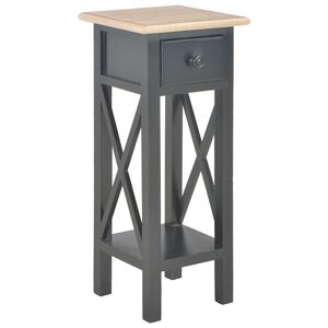vidaXL Side Table Black 27x27x65,5 cm Wood