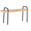 vidaXL Bench 110 cm Rough Mango Wood