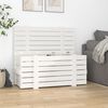 vidaXL Storage Box White 91x40.5x42 cm Solid Wood Pine
