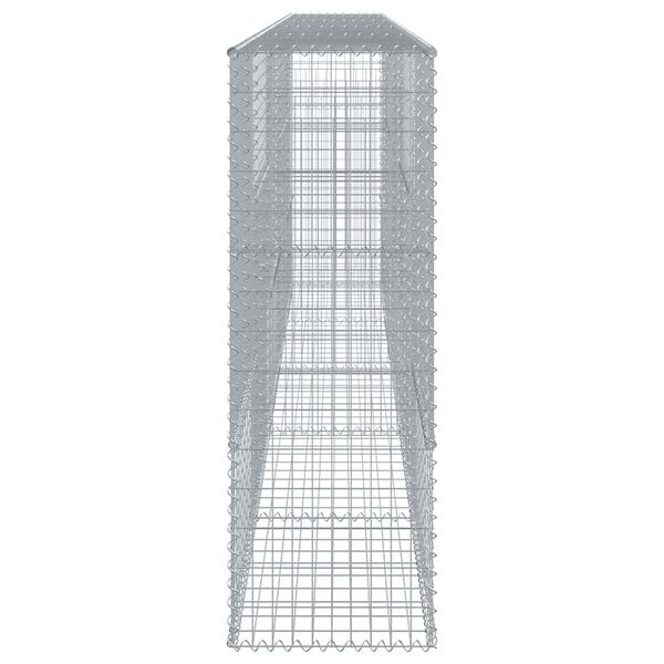 vidaXL Gabion Basket with Cover 500x50x150 cm Galvanised Iron