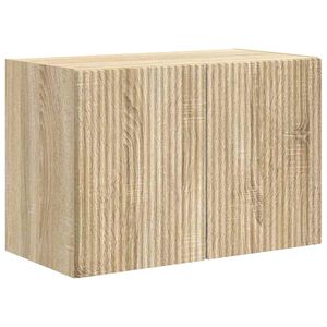 vidaXL TV Wall Cabinet Sonoma Oak 59.5 x 31 x 40 cm Engineered Wood