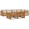 vidaXL Outdoor Sofa Set 7 pcs Natural