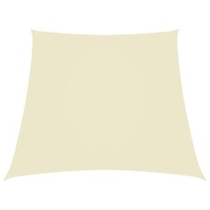 vidaXL Sunshade Sail Oxford Fabric Trapezium 2/4x3 m Cream