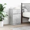 vidaXL Bedside Cabinet Concrete Grey 39x35x65 cm Engineered Wood