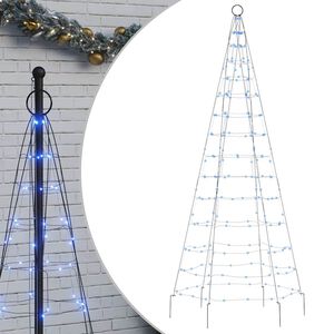vidaXL LED Christmas Tree 200 LEDs Blue 180 cm