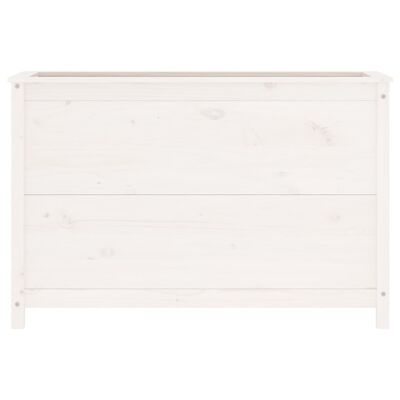 vidaXL Garden Raised Bed White 119.5x40x78 cm Solid Wood Pine