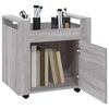 vidaXL Desk Trolley Grey Sonoma 60x45x60 cm Engineered Wood