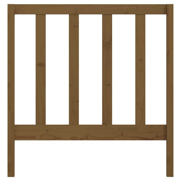vidaXL Bed Headboard Honey Brown 106x4x100 cm Solid Wood Pine