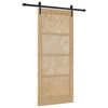 vidaXL Sliding Door ORKDAL Brown 86 x 198.5 cm Solid Pine Wood