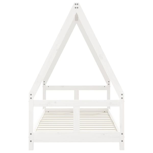 vidaXL Kids Bed Frame White 80x160 cm Solid Wood Pine
