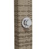 vidaXL Outdoor Shower Grey 50x55x224 cm Poly Rattan and Acacia Wood