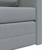 vidaXL Folding Sofa Bed Light Grey 112 x 60 x 55 cm Fabric