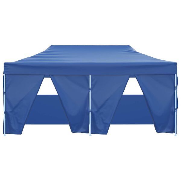 vidaXL Party Tent Folding Blue 291 x 580 x 315 cm Oxford Fabric
