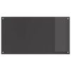 vidaXL Kitchen Backsplash Dark grey 110 x 60 x 0.6 cm Tempered Glass