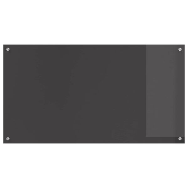 vidaXL Kitchen Backsplash Dark grey 110 x 60 x 0.6 cm Tempered Glass