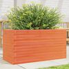 vidaXL Garden Planter Wax Brown 90x40x46 cm Solid Wood Pine