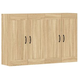 vidaXL Wall Mounted Cabinets 2 pcs Sonoma Oak Engineered Wood