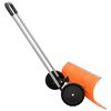 vidaXL Snow Shovel with Extendable Handle Orange 96 cm Blade Steel