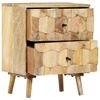 vidaXL Bedside Cabinet 40x30x50 cm Solid Mango Wood