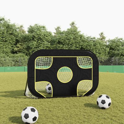 vidaXL Football Goal Net with Target 120x80x80 cm Polyester