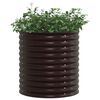 vidaXL Garden Raised Bed Brown 80 x 80 x 81 cm Steel