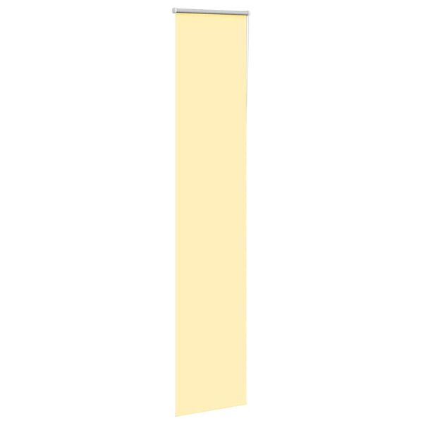 vidaXL Roller Blind Blackout Yellow 50x210 cm Fabric Width 45.7 cm Polyester
