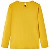 Kids' T-shirt with Long Sleeves Dark Ochre 140