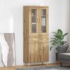 vidaXL Highboard Artisan Oak 69.5 x 34 x 180 cm Engineered Wood