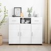 vidaXL Wooden Cabinet White 88.5 x 30.5 x 73 cm Engineered Wood