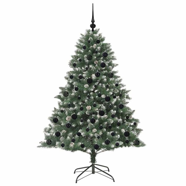 vidaXL Artificial Christmas Tree with Stand Green 126 x 126 x 180 cm