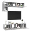 vidaXL 5 Piece TV Cabinet Set Concrete Grey Engineered Wood