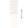 vidaXL Zebra Blind Marble Beige 50x150 cm Fabric Width 45.9 cm Polyester
