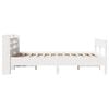 vidaXL Bed Frame without Mattress White 120x190 cm Small Double Solid Wood Pine
