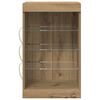 vidaXL LED Sideboard Artisan Oak 41 x 37 x 67 cm Engineered Wood