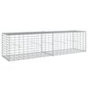 vidaXL Gabion Basket with Cover 200x50x50 cm Galvanised Iron