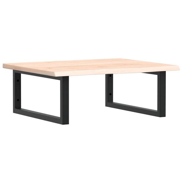 vidaXL Basin Shelf Wall Mounted Steel and Solid Wood Oak