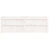 vidaXL Garden Planter White 150x50x50 cm Solid Wood Pine
