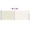 vidaXL Patio Retractable Side Awning 100x300 cm Cream