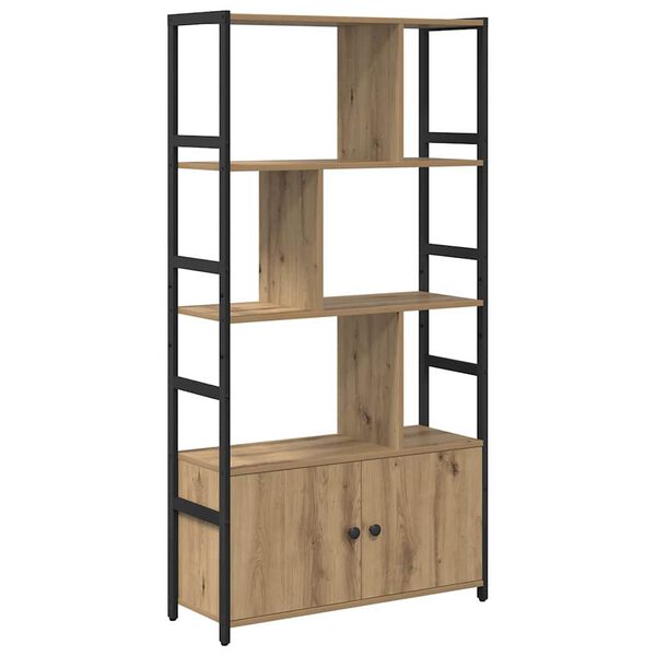 vidaXL Bookshelf Artisan Oak 80 x 30 x 155.5 cm Engineered Wood