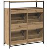 vidaXL Shoe Cabinet Artisan Oak 100 x 34 x 112 cm Engineered Wood