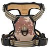 vidaXL Dog Harness with Lead & Collar Adjustable Camouflage Brown L