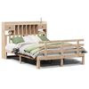 vidaXL Bookcase Bed without Mattress 140x190 cm Solid Wood Pine