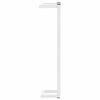 vidaXL Towel Rack White 12.5x12.5x60 cm Steel