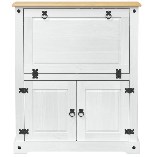 vidaXL Wine cabinet White 97 x 45 x 114 cm Solid Pine Wood