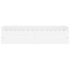 vidaXL Bed Frame with Drawers without Mattress White 90x190 cm Single